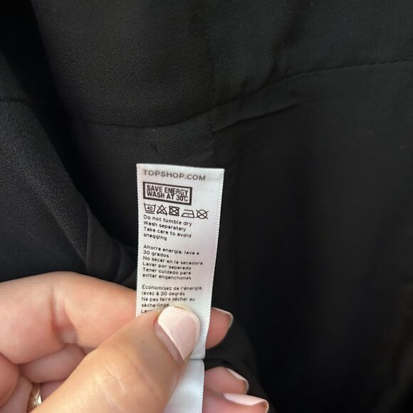 Black TopShop low back jumpsuit - Picture 7 of 8